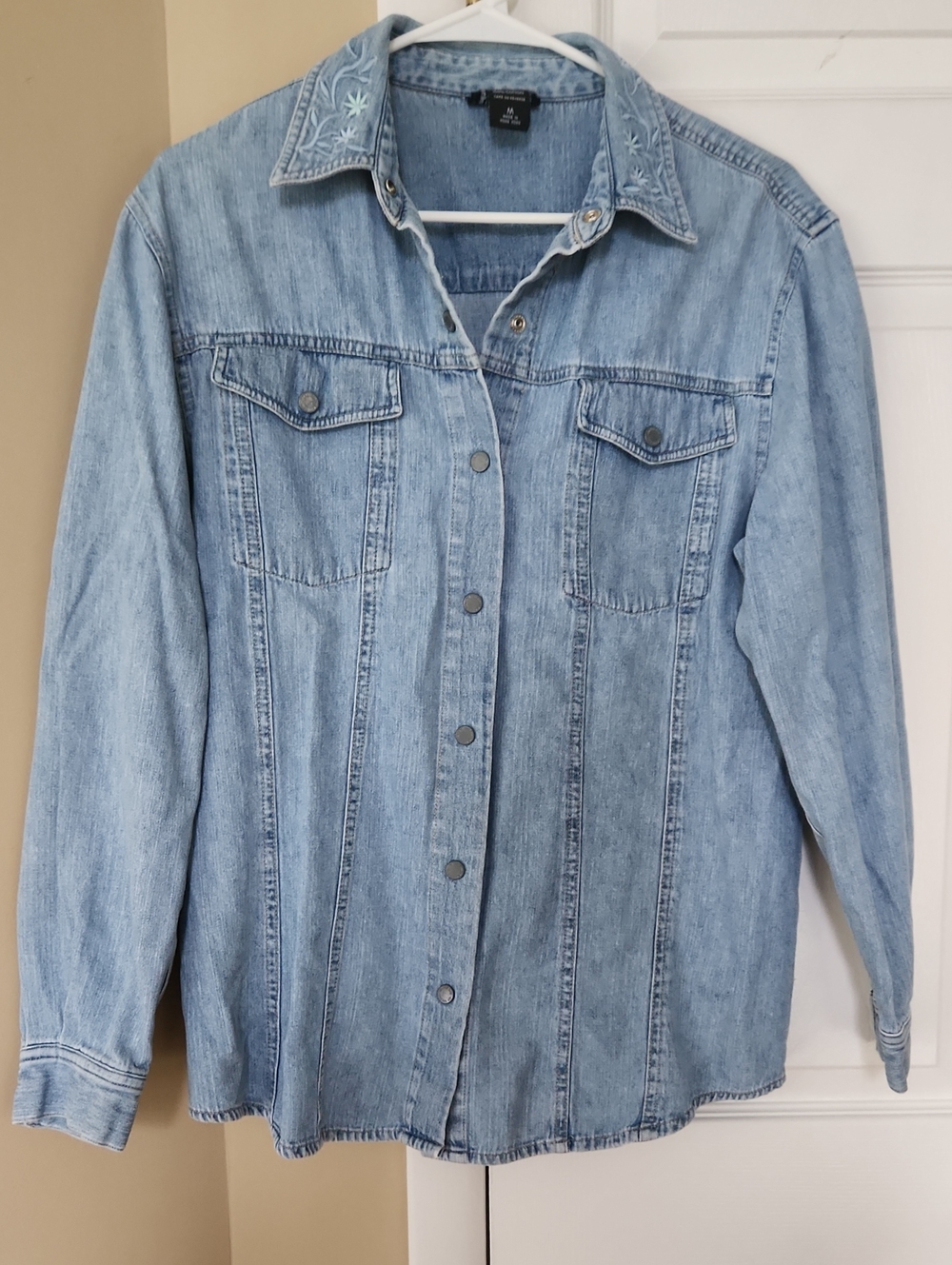 NY Jeans, Cotton L9ng Sleeve Top, Medium